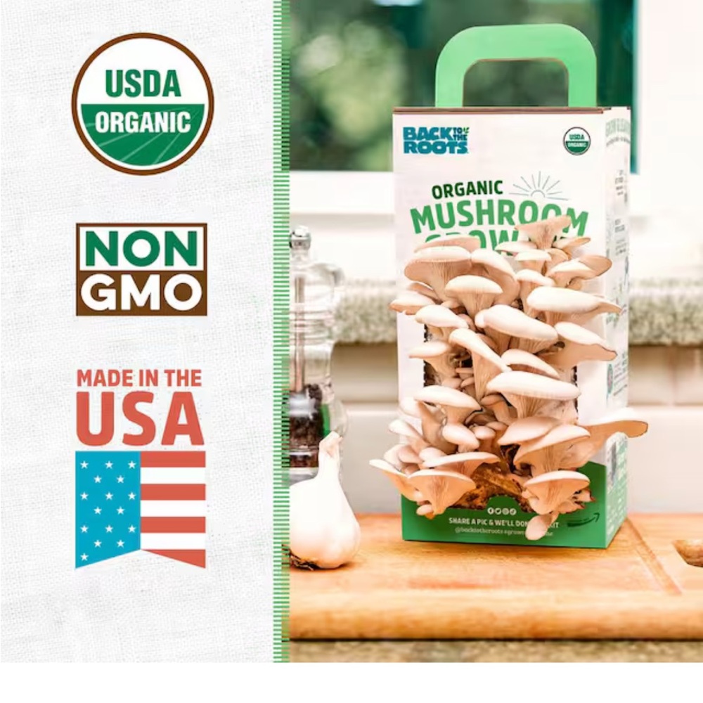 NEW IN BOX Organic Mushroom Grow Kit - White